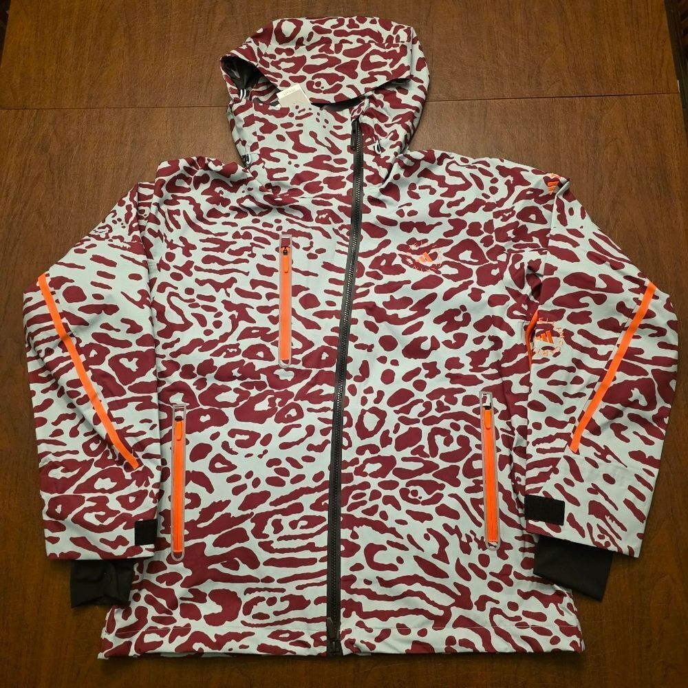 Adidas by Stella McCartney Animal Print Jacket - Red and Orange